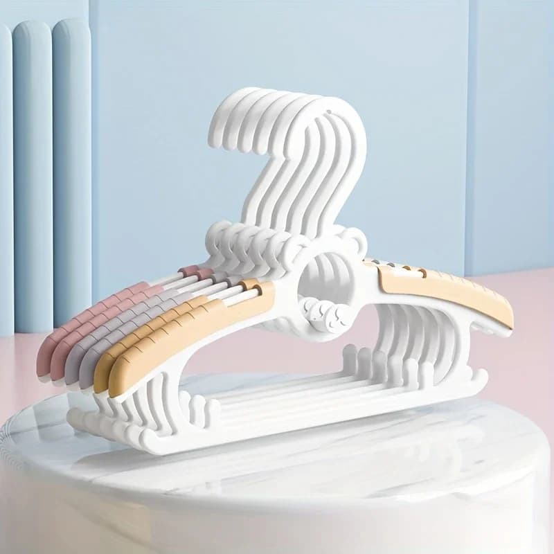 Armbands, anti-slip hangers, baby hangers adjustable pink grey for hangers for girls and boys, space saving