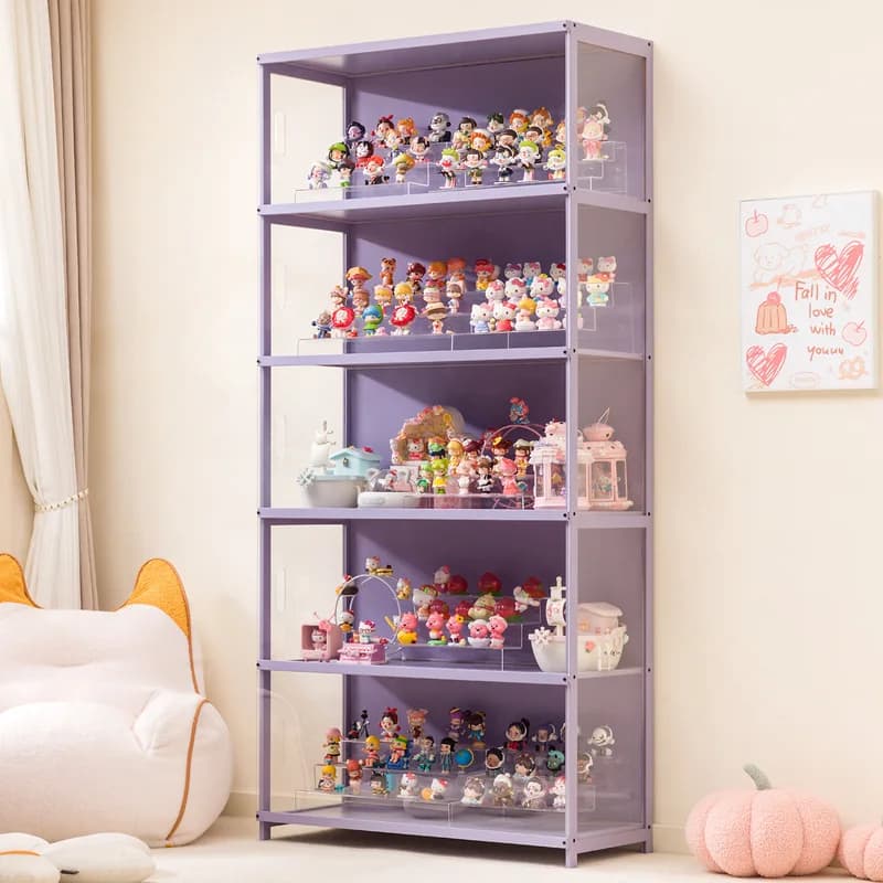 Vetrina espositiva trasparente per modellini Lego, blocchi da costruzione, giocattoli, bambole, blind box e portaoggetti.