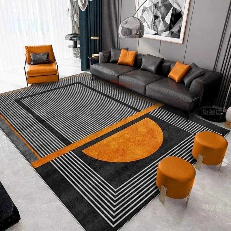 Tappeti moderni e leggeri di lusso Tappeto per camera da letto nordico Ampia area Soggiorno Arredamento Tappetino Studio domestico Lounge Tappeto in stile minimalista