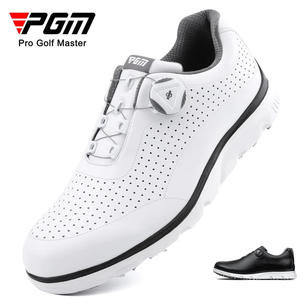 Scarpe da golf da uomo PGM con lacci rotanti, scarpe sportive super traspiranti e leggere XZ198