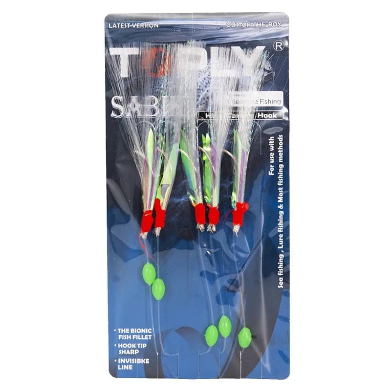 5 pz/pacco Richiamo di Pesca Morbido Rigs Esca Maschere Richiamo Piuma Richiamo Aringa Esca Attrezzatura Strumento Per Sgombro E Pesca d'Acqua Profonda