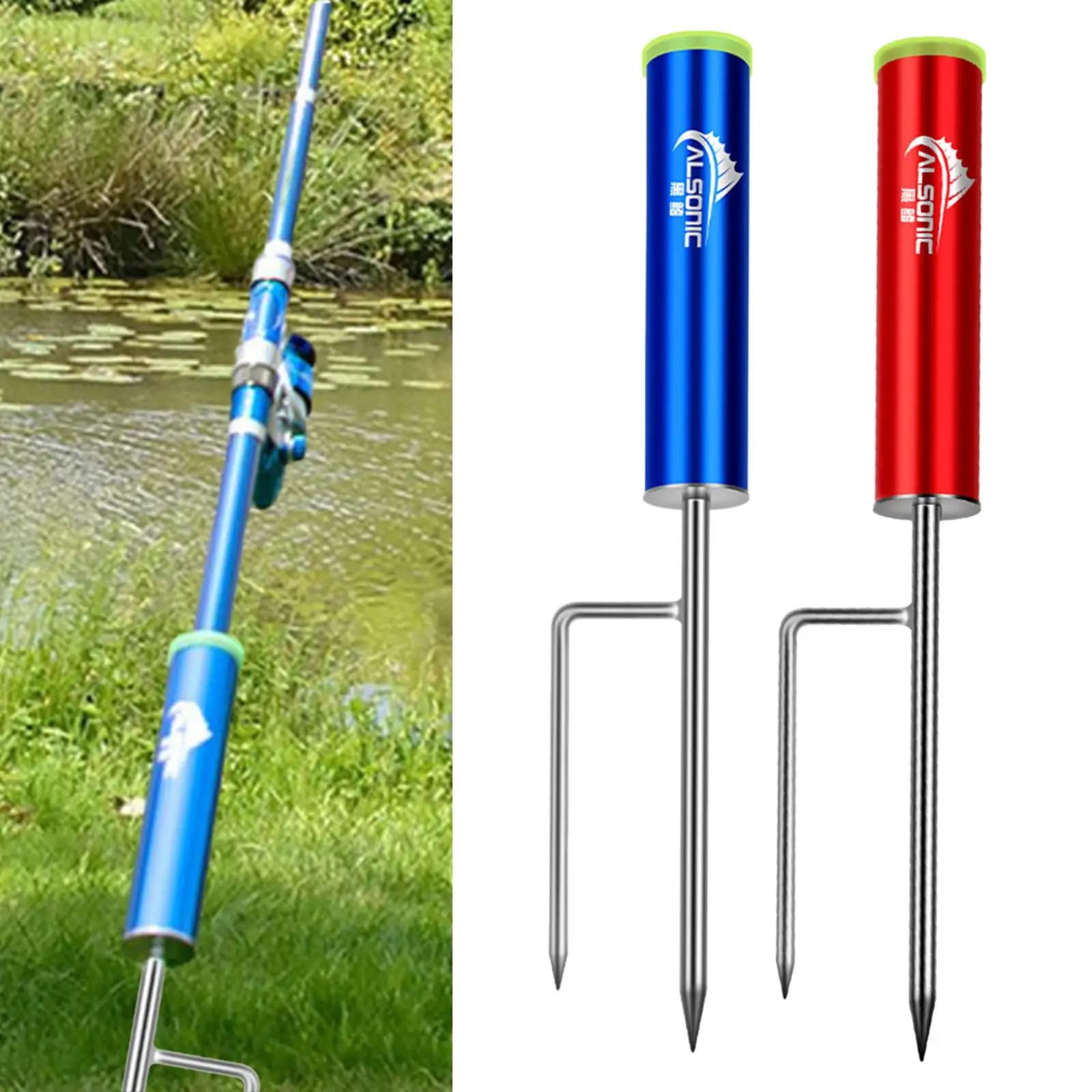 Supporto per canna da pesca Regalo di compleanno Supporto per canna da pesca per fiume all'aperto Mare