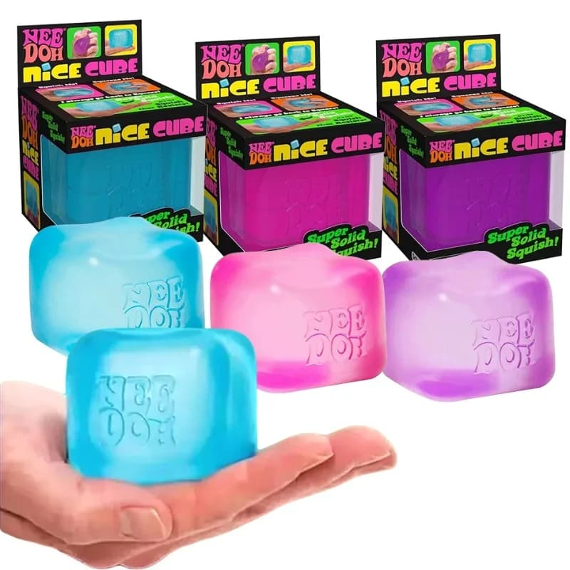 2026 Schylling NeeDoh Nice Cube Squishy Sensory Toy - Giocattolo Antistress per Bambini e Adulti