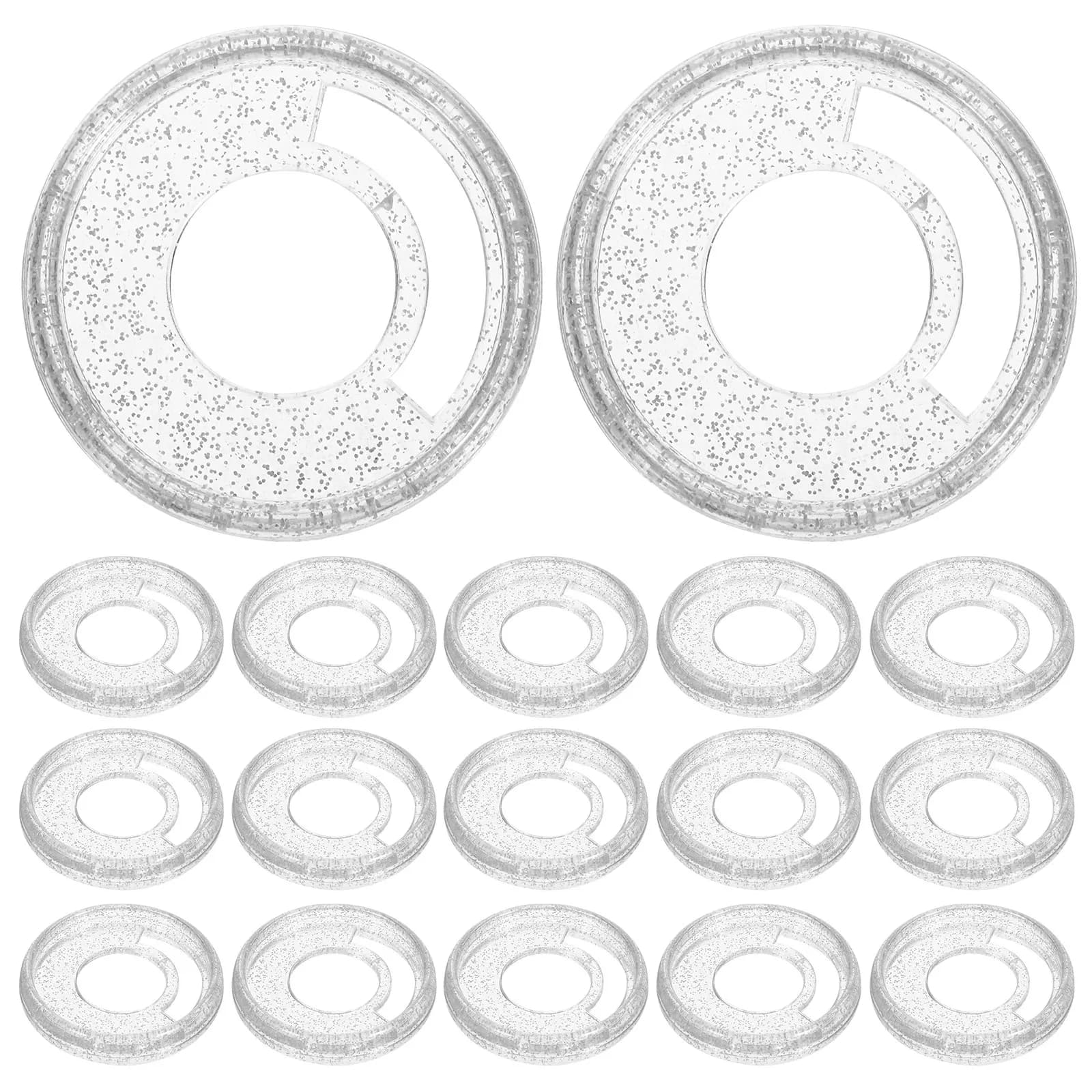 50 Pezzi Dischi Rotondi in Plastica per Rilegatura, Dischi Espandibili per Quaderni, Agende, Libri, Ufficio, Scuola e Casa