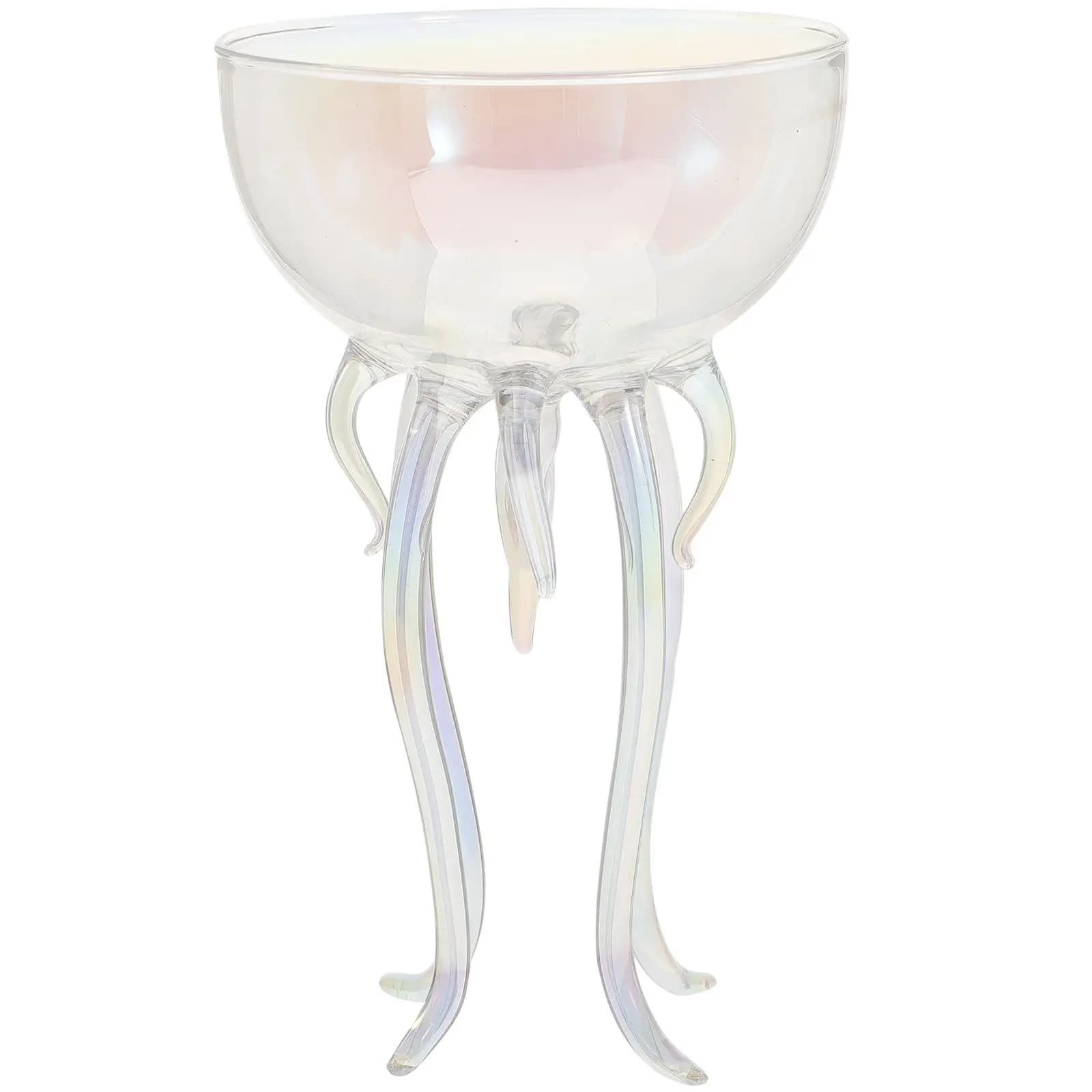 Bicchiere da Cocktail Creativo a Forma di Medusa, Calice Trasparente per Vino, Uso per Feste e Matrimoni, Bicchiere Unico a Forma di Polpo