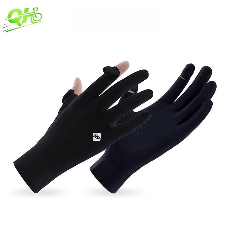 Guanti estivi per protezione solare Ciclismo Guida Anti UV Scooter elettrico Touch screen antiscivolo Elastico Esche sportive all'aria aperta Uomo Donna