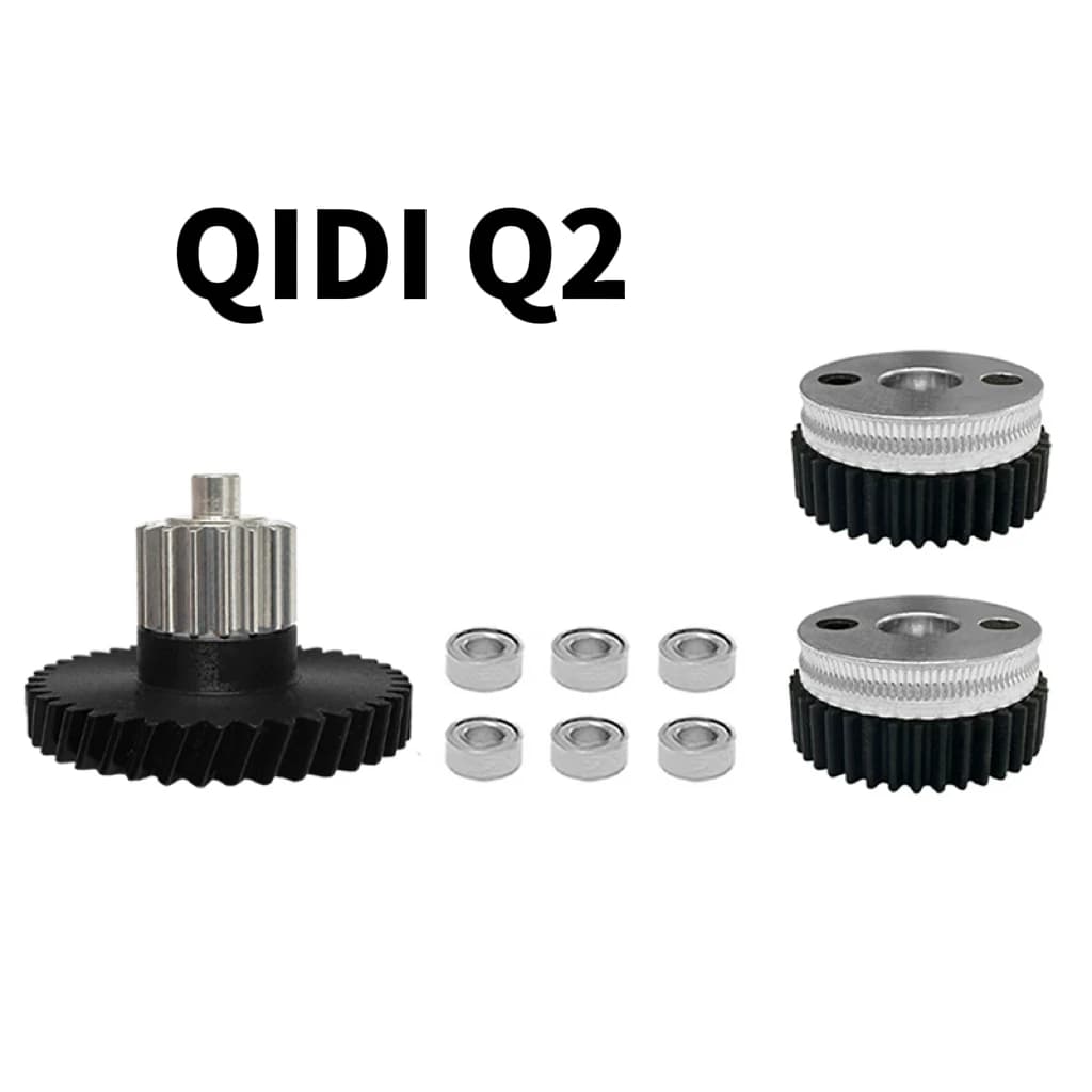 QIDI Q2 3D Printer parts Replacement Harden Steel Gears Extruder Gear kits for original 3D Printer Accessories
