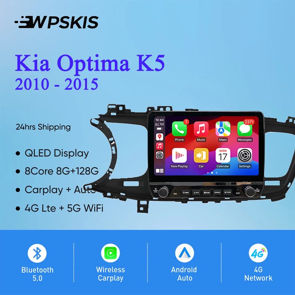 2Din Android 14 Autoradio Multimedia PC Tablet Per Kia Optima K5 2010 - 2015 GPS DVD Video Lettore musicale Auto sistemi intelligenti