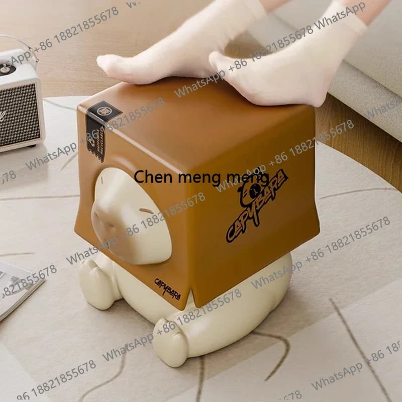 Sgabello Moderno DD a Forma di Animale, Pouf con Piedini per Bambini, Panca d'Ingresso, Design per Camera da Letto, Pouf per Salotto Moderno