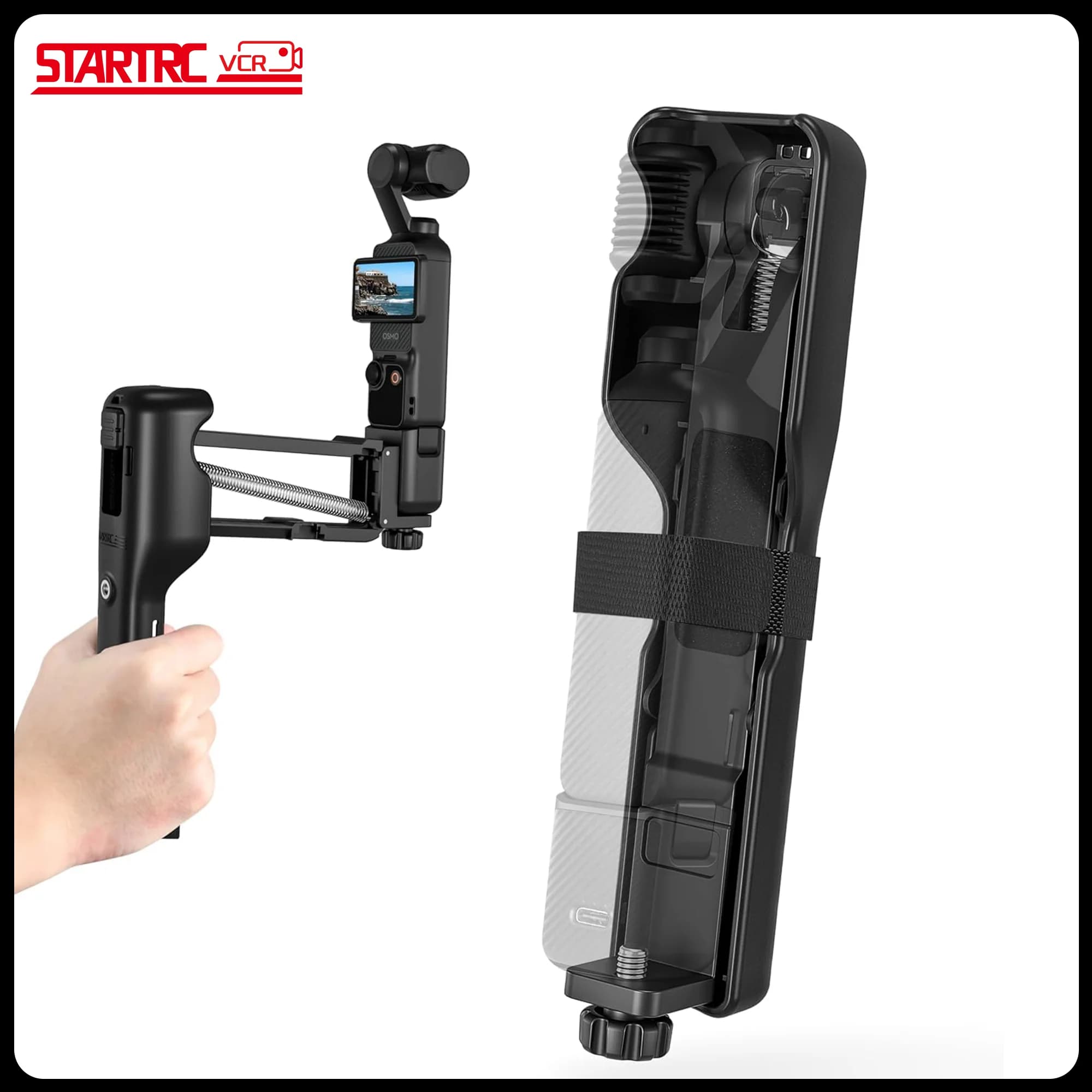 OSMO Pocket 3 Portable Stabilizer with Anti-Shake Handle and Protective Case for DJI Osmo Pocket3 Creator