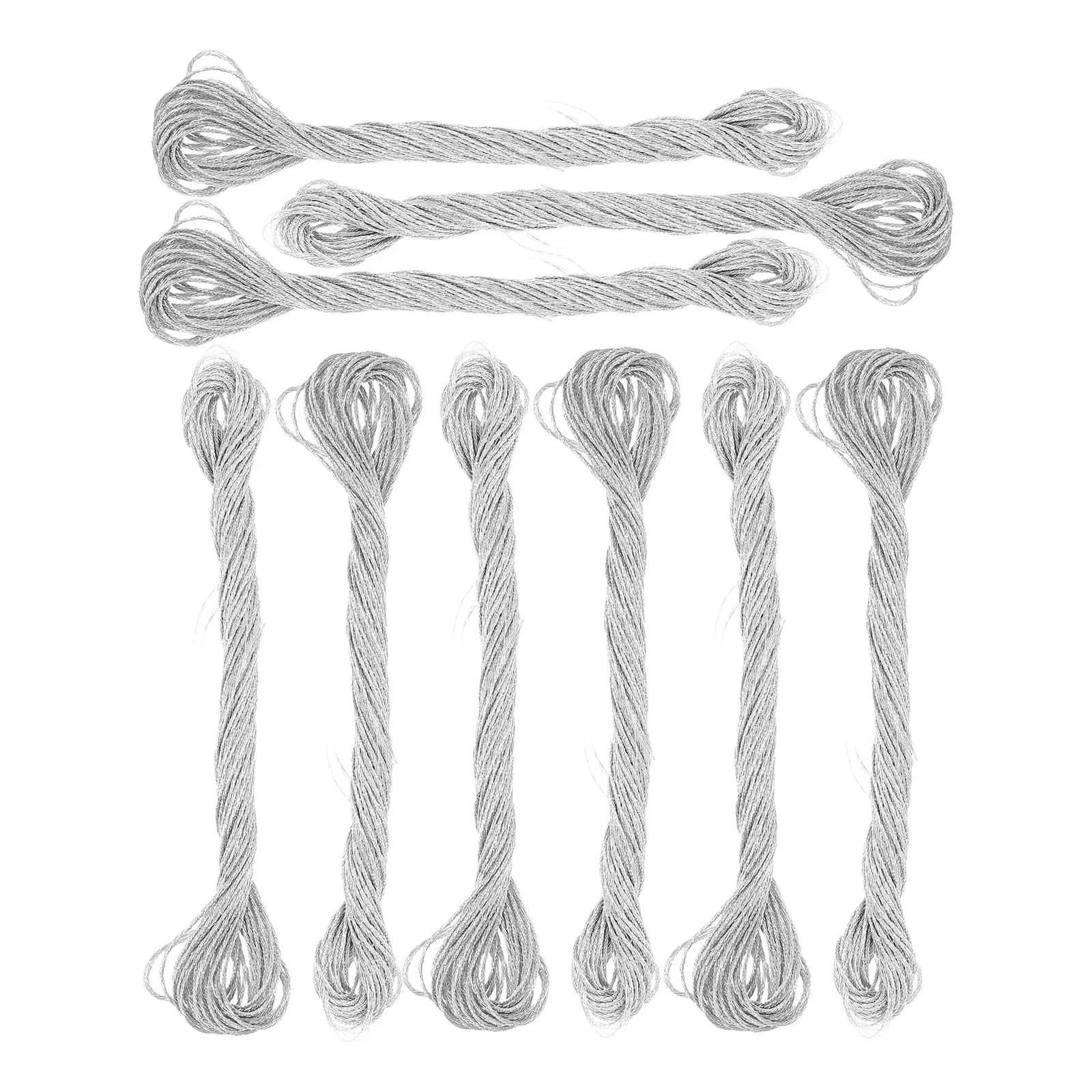 12Pcs Shiny Metallic Embroidery Thread for DIY Cross Stitch Embroidery Sewing Crafts Versatile Smooth Tangle-Free Glossy Thread