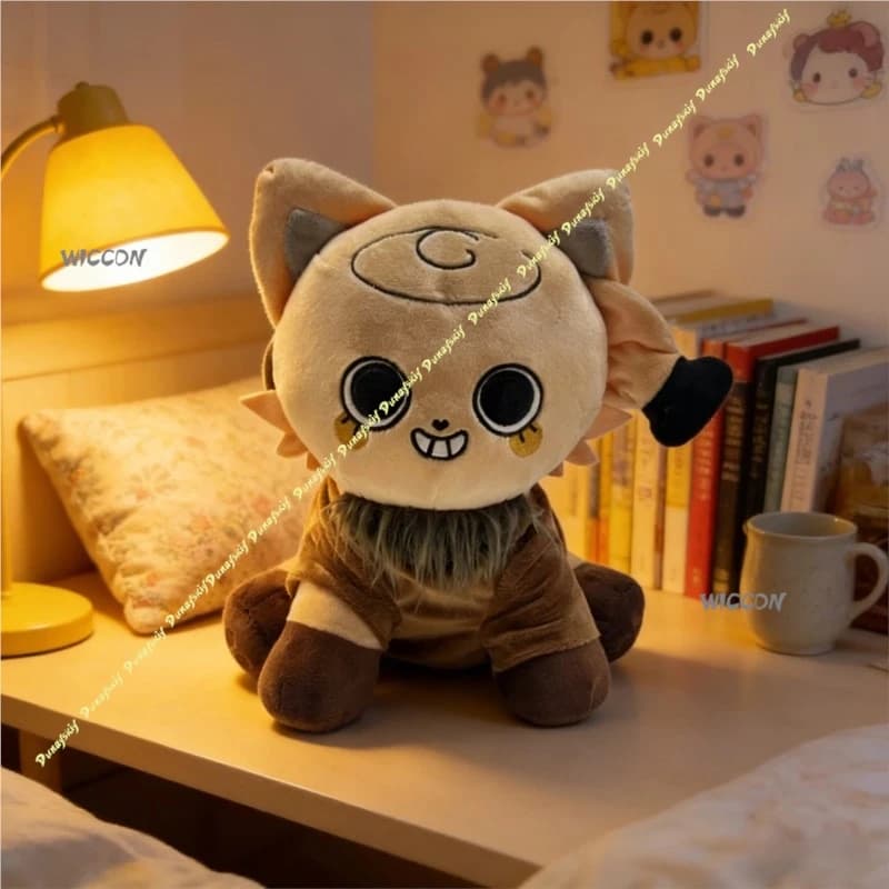 Costumi Cosplay Dandy Game, Bambole di Peluche Carine, Vestiti per Animali Domestici, Regalo per Feste, Costume Grigio per Animali Domestici, Accessori per Compleanno, 32 cm