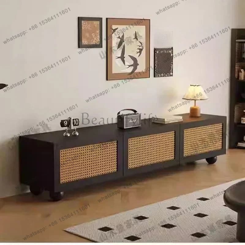Floor Retro Tv Stands Display Console Luxury Fireplace Monitor Tv Stands Coffee Salon Nordic Center Wood Muebles Home Furnitu