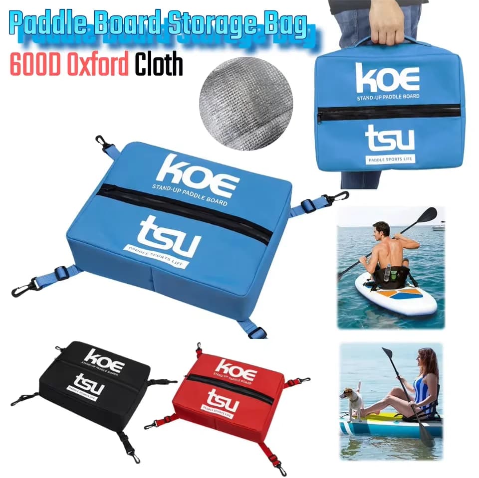 Paddle Board Bag Portable Waterproof Deck Bag Sealed Zipper Food Storage Bag For Stand Up Paddle Board Kayak Surfing Accessories