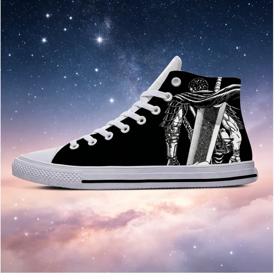 Sneakers Alte Stampate Berserk Guts Fashion, Comode e Traspiranti, Unisex, per Tutte le Stagioni, Stile Streetwear
