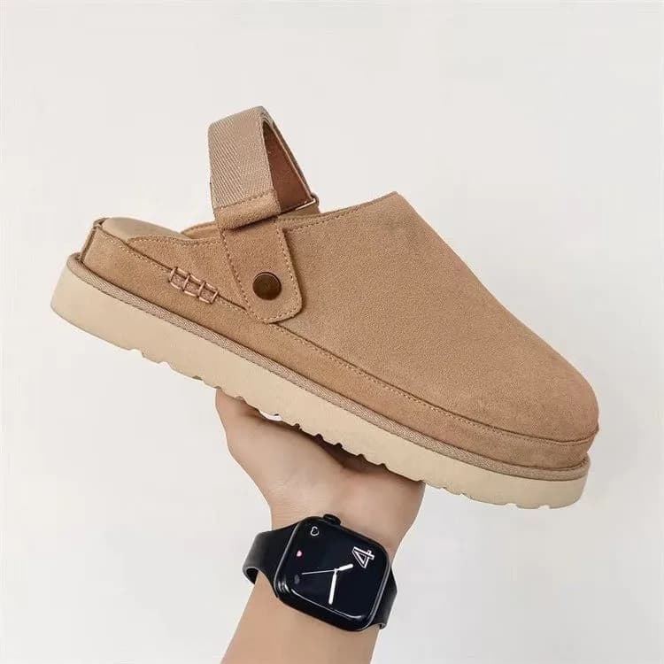 Nuove pantofole in cotone a taglio basso con punta tonda da donna, modello Cross Bule Head Cover