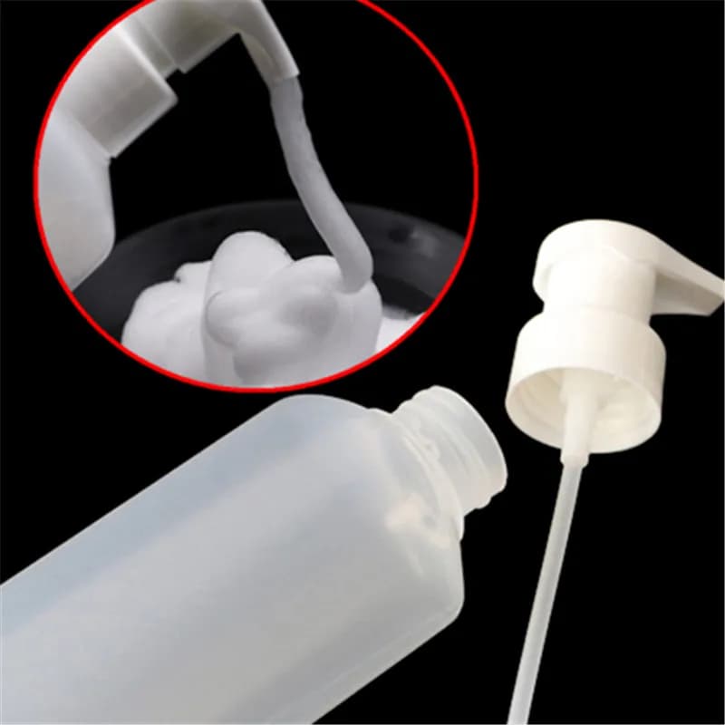 1 pz 180 ml pompa bottiglia schiumogena spremere sapone mousse dispenser liquido schiuma shampoo bottiglie di lozione contenitore vuoto con scala