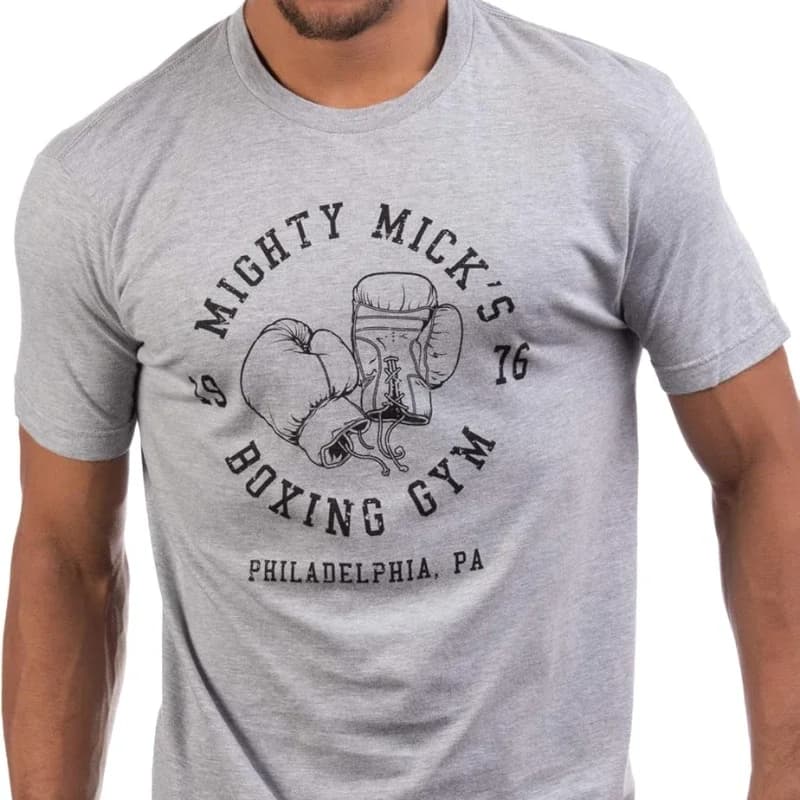 The boxing gym of Mighty Mick 1976 | Philadelphia Boxer Vintage style gloves T-shirt Ventilare Streetwear Summer Man Cotton T-shirt Top
