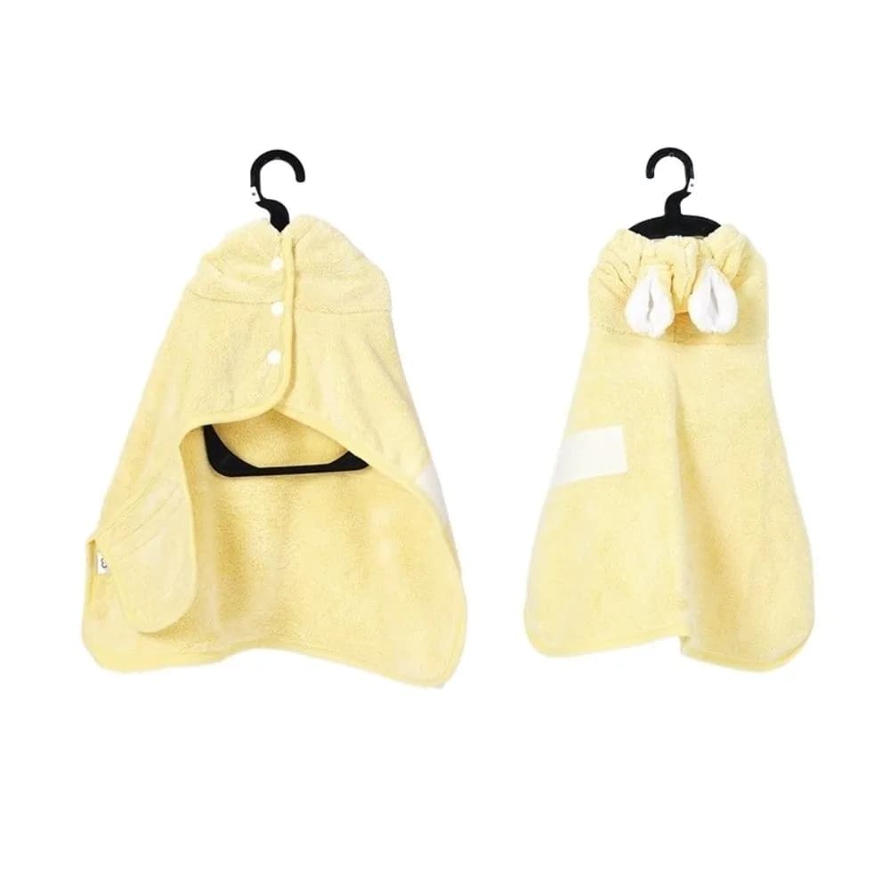 Super Absorbent Dog Bathrobe Quick-drying Hooded Pet Bath Towels Cute Thickened Pet Wash Towels for Small Medium Large Dogs