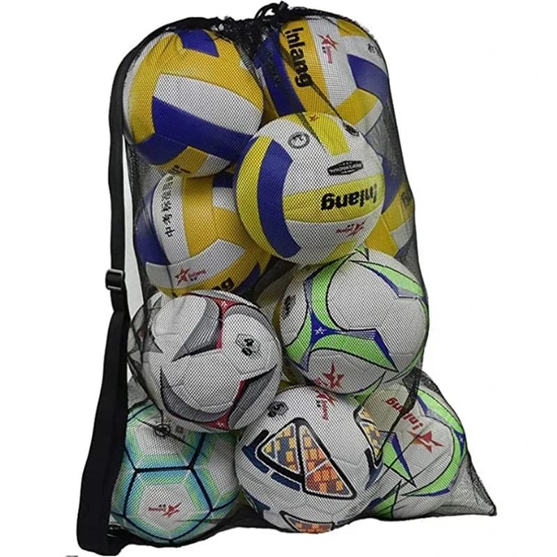 1PC 72 * 100CM Borsa sportiva con coulisse di grande capacità con coulisse Borsa da basket in rete per pallavolo Borse da calcio in rete Accessori