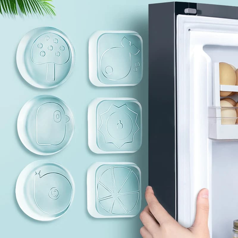 Fermaporta in Silicone Trasparente, Striscia Protettiva per Porte, Antiurto per Pareti, Accessori da Cucina