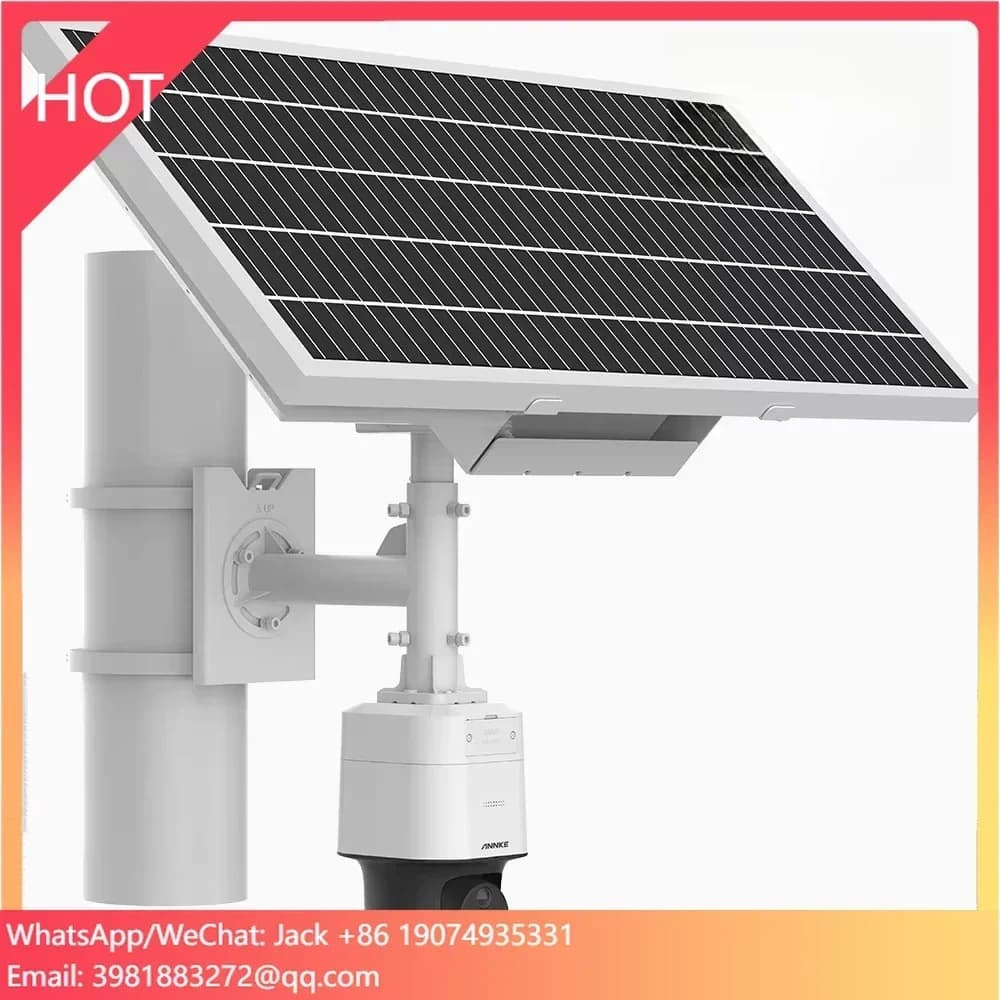ANNKE SPT400 Telecamera di Sicurezza 4MP 4G LTE ad Energia Solare con Visione Notturna a Colori, Audio Bidirezionale e Memoria Integrata da 64 GB