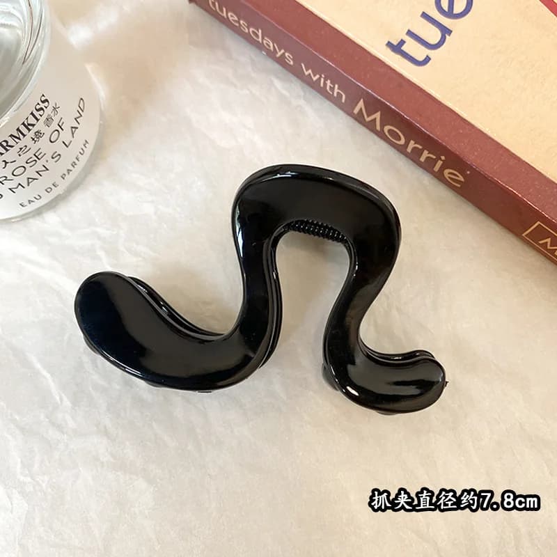 Grab clip Women's high ponytail hairpin Premium sense disc hair Back head Shark clip hair accessories