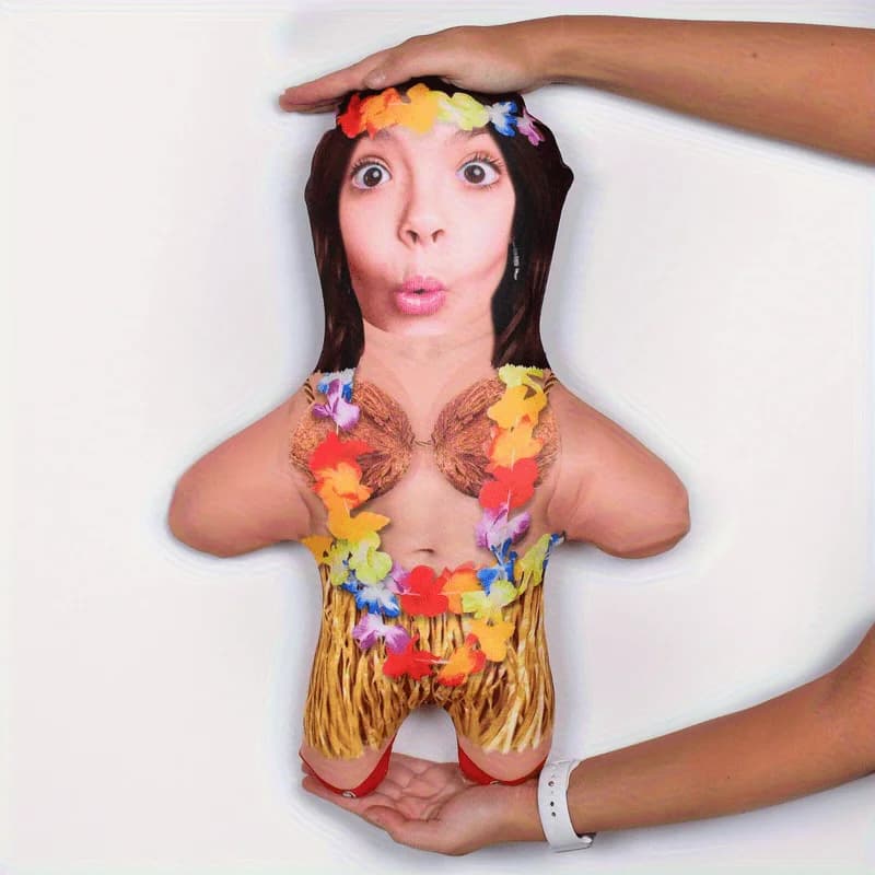 Cuscino in peluche personalizzato con design stampato in 3D, morbido e carino, perfetto per Natale, San Valentino, compleanno