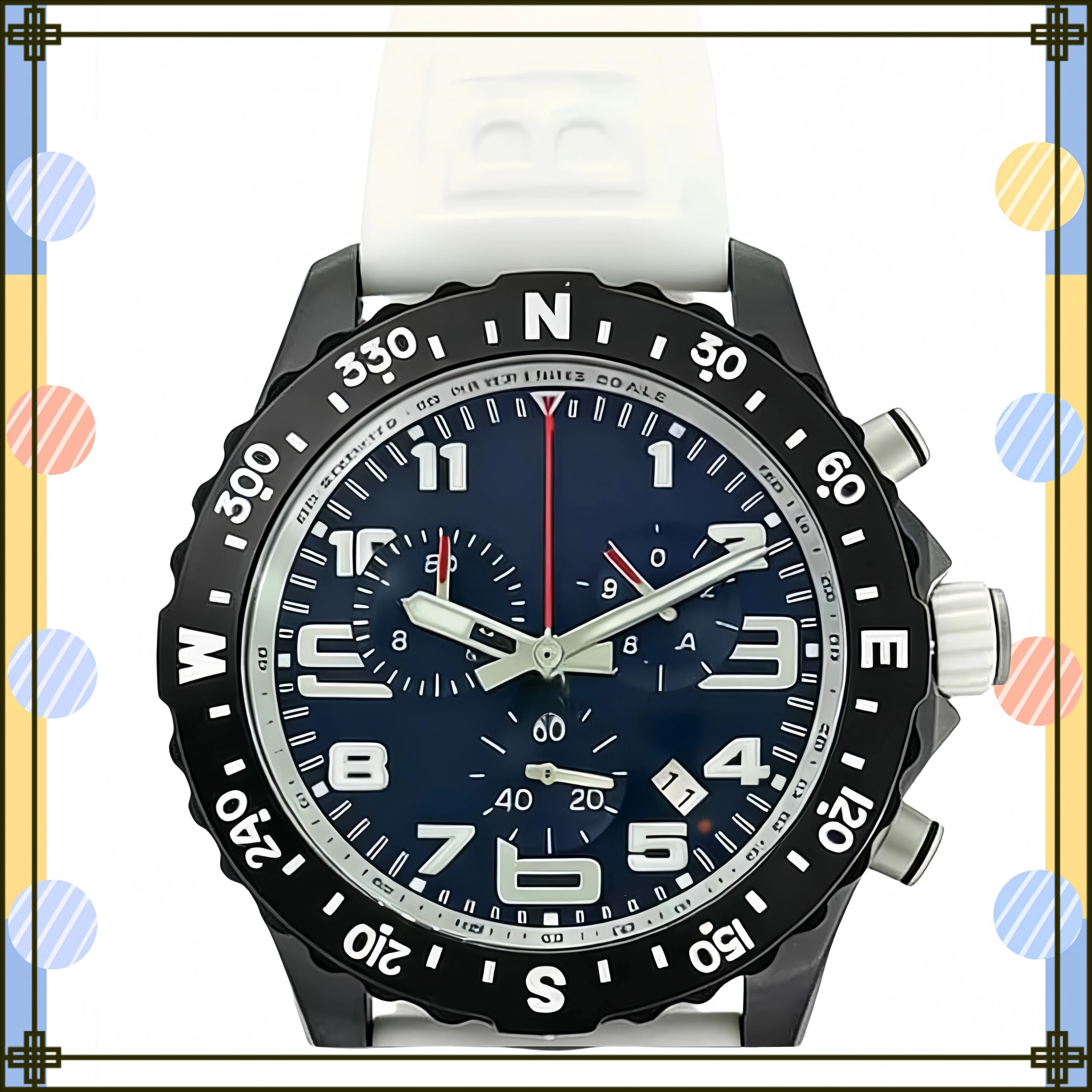 Customized Watches 45mm men's watch, made of 904L steel, Quartz movement-b