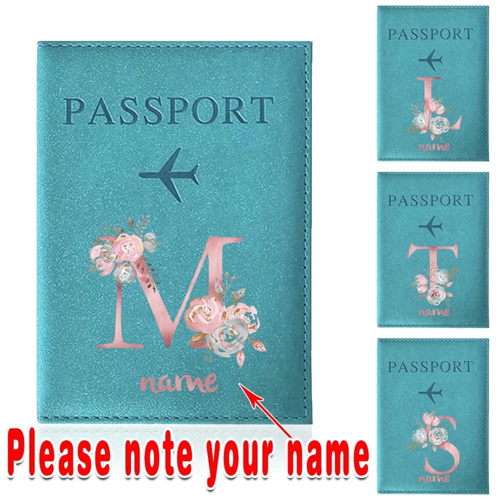 Porta Passaporto Personalizzato in PU, Custodia Protettiva Impermeabile per Passaporto, Porta Biglietti da Visita e Organizzatore Documenti