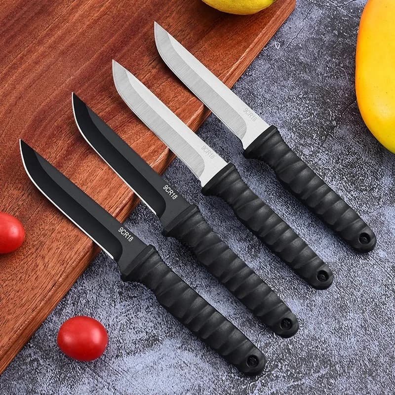 WXCOO Coltello da Frutta in Acciaio Inossidabile, Coltello da Cucina in Acciaio Inossidabile, Coltello per Affettare Carne, Coltello da Macellaio, Coltello da Disosso, Accessori da Cucina