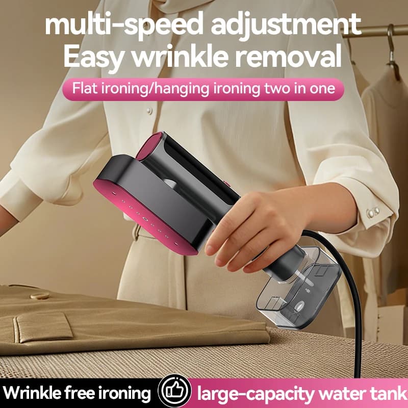 Handheld Garment Steamer 1100W High Power Turbo Charging Steam 10 Second Rapid Heating Flat Hanging Two In One Portable Clothes Iron Steamer