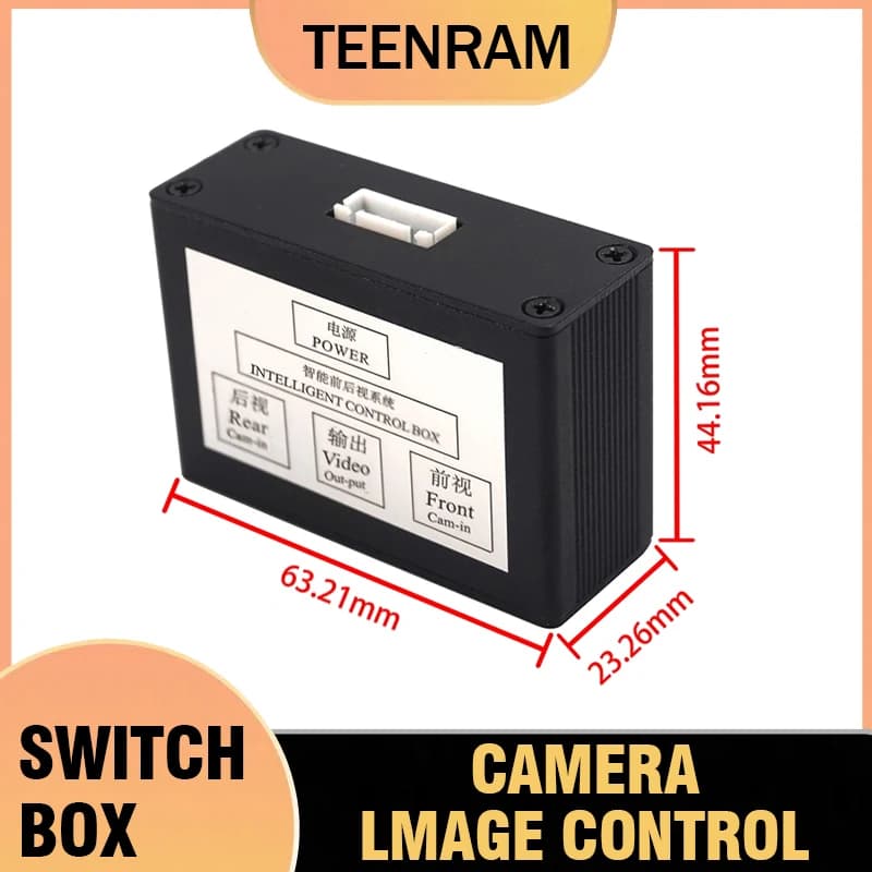 TEENRAM Scatola interruttori per fotocamera anteriore e posteriore di alta qualità Scatola di controllo per interruttore immagine per fotocamera anteriore posteriore per auto Accessori auto