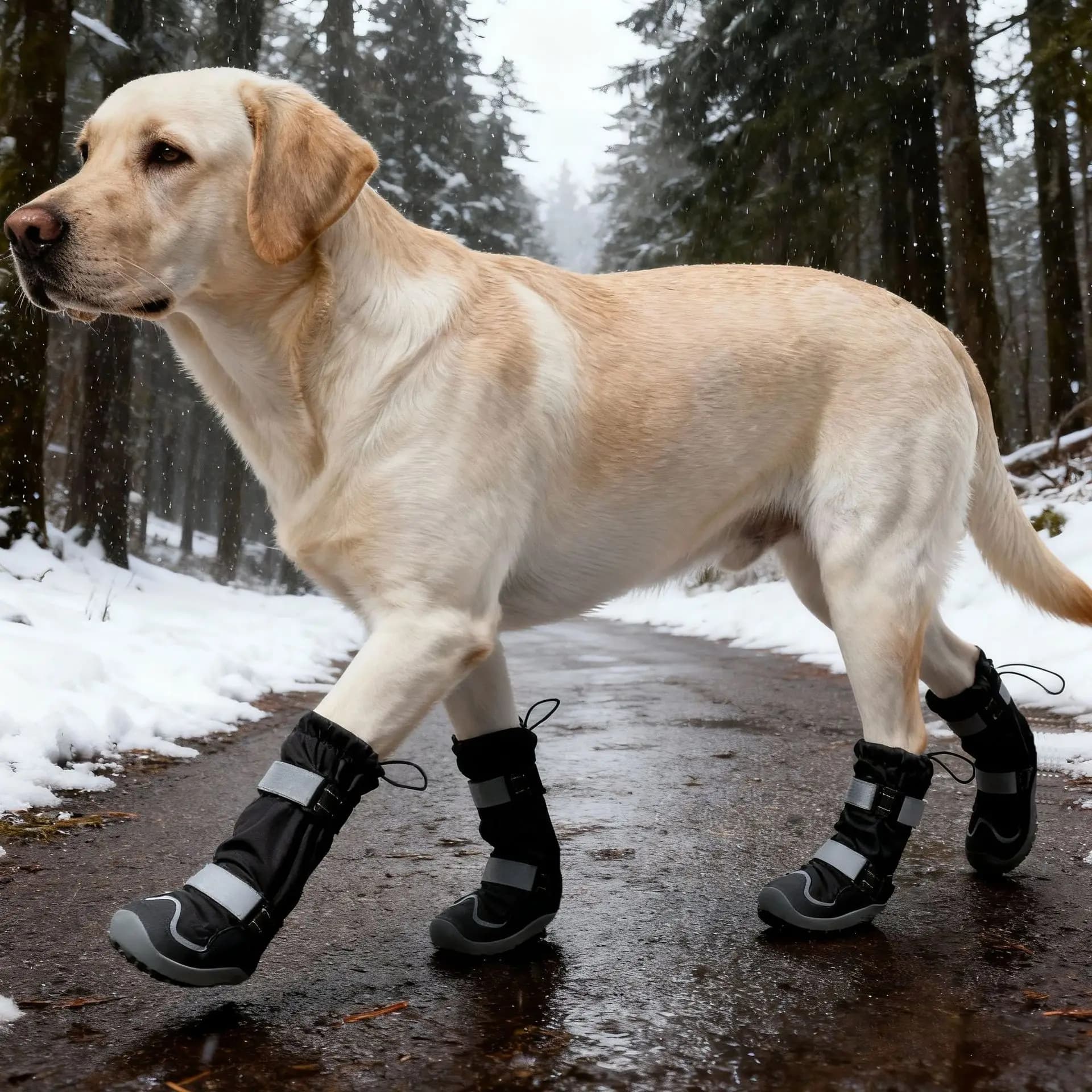 Scarpe per cani da compagnia, scarpe per cani autunnali e invernali antiscivolo, resistenti all'usura, scarpe per cani sportive all'aria aperta, stivali lunghi
