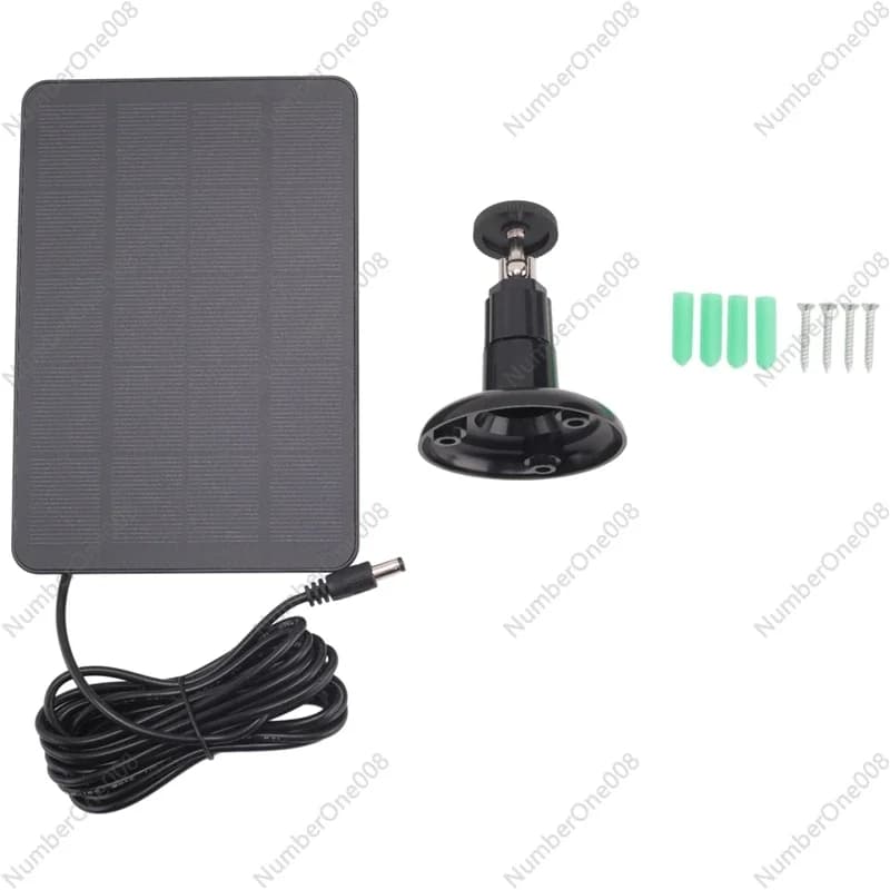 Caricatore da pannello solare da esterno da 6 W per batteria per telecamera di sicurezza, alimentatore solare impermeabile con porta USB per ricarica continua