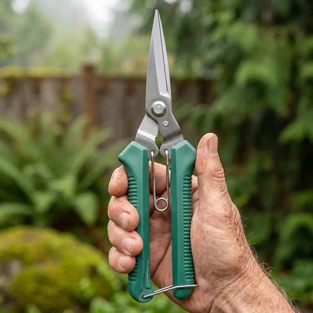 Garden Scissors Straight Head Pruning Shears Non-slip Handle Stainless Steel Outils Manuels Household Bonsai Pruing Scissors