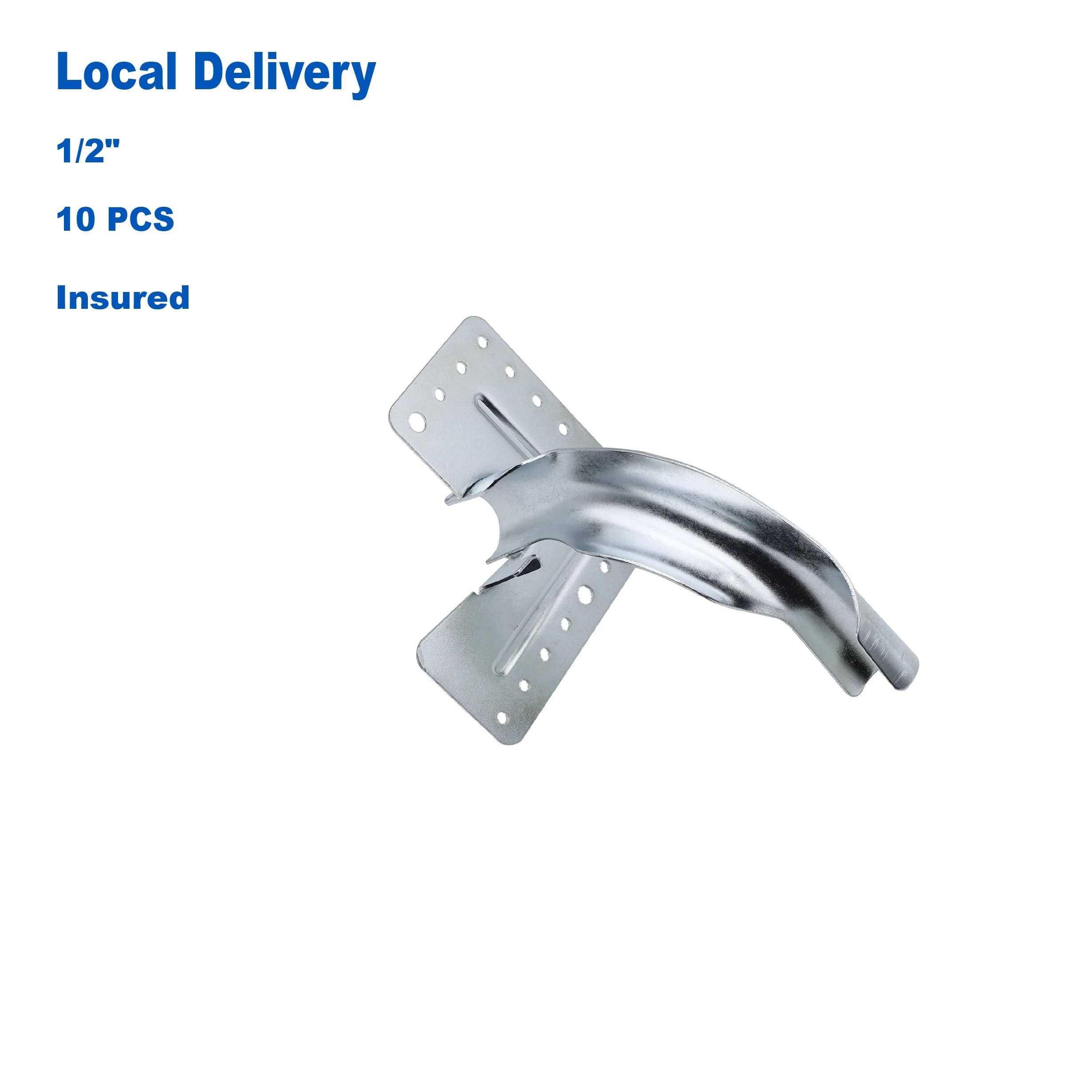KING SMART Supporto per curvatura per tubi Pex da 1/2" con piastra di montaggio; Ferro; 10 pezzi/custodia; 81355