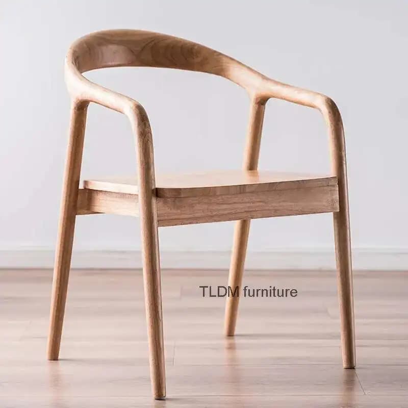 Sedie da pranzo con accento elegante Sedia ergonomica da cucina mobile per ufficio in legno dal design nordico Trasparente Muebles Para Hogar Mobili per la casa