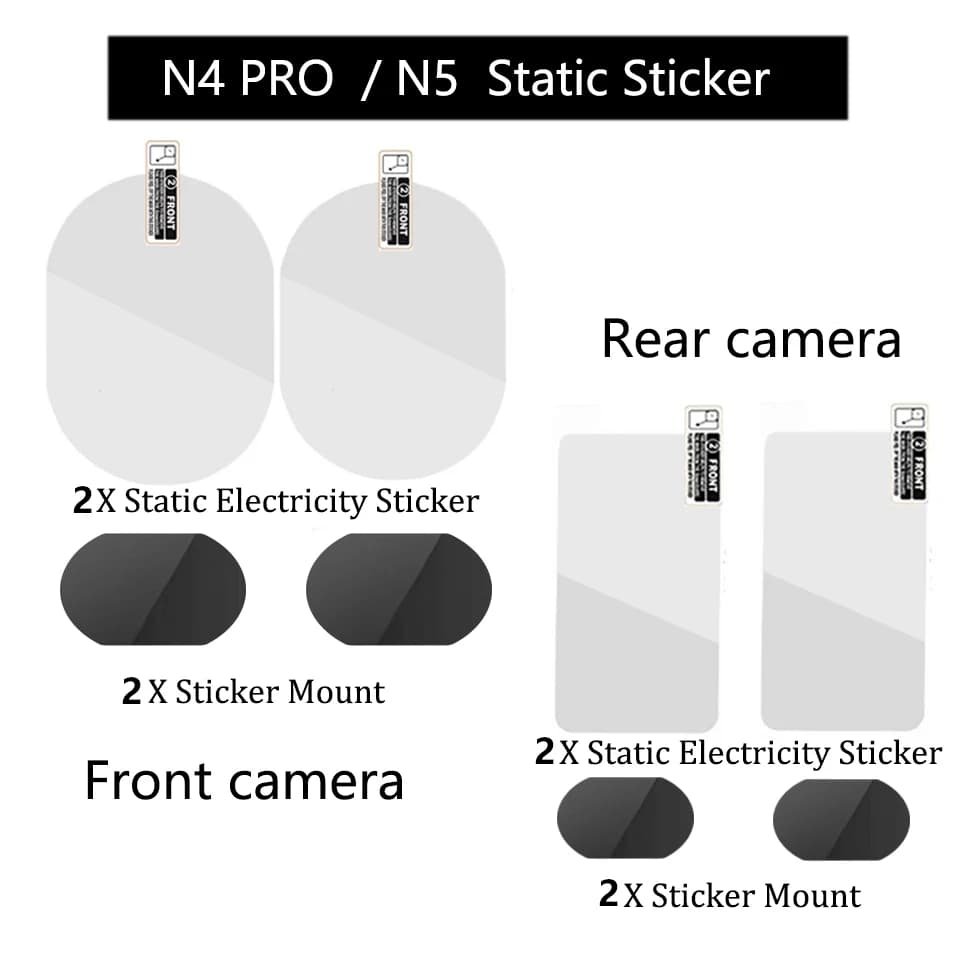 for Vantrue Dash Cam N4 PRO / N5 Dash Cam Sticker static stickers static