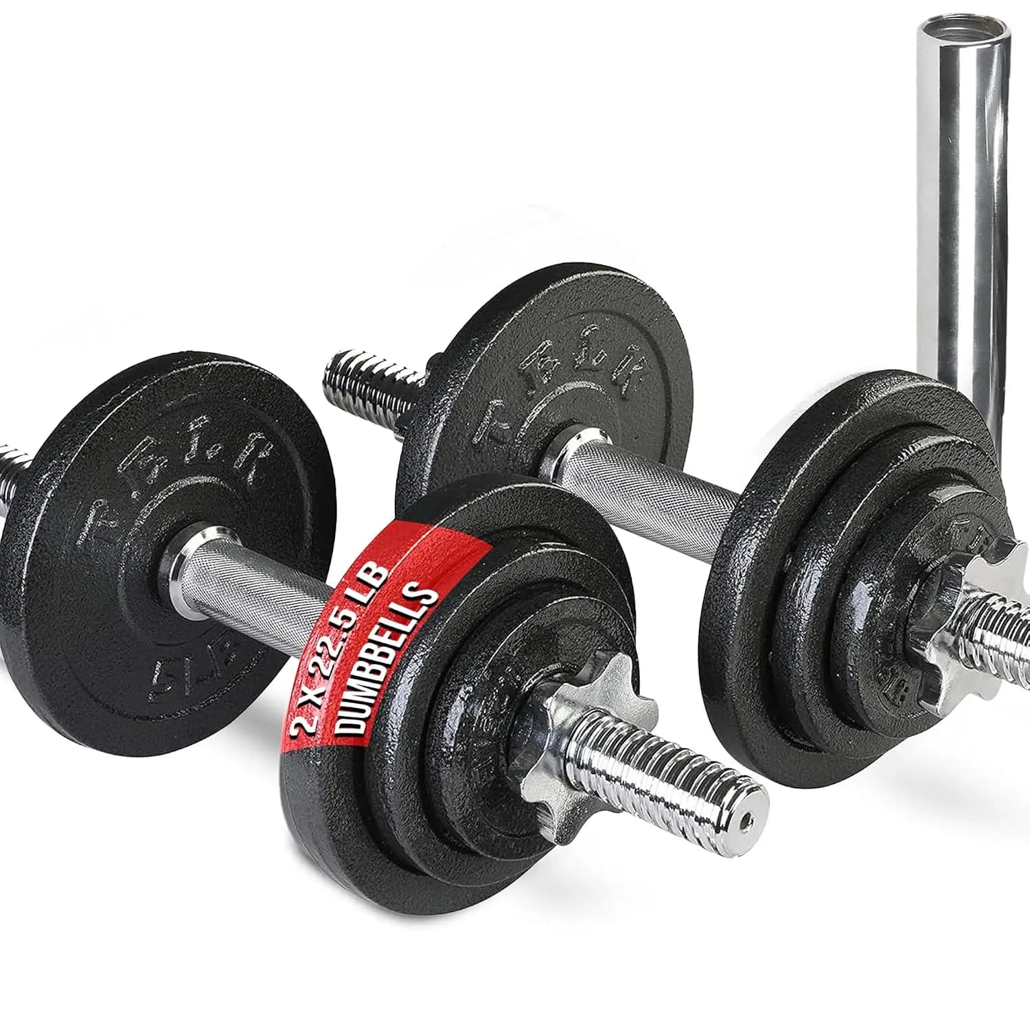 Adjustable Dumbbell Set with Cast Iron Plates for Home Gym Strength Training, 1 Pair Space-Saving Free Weights, Customized