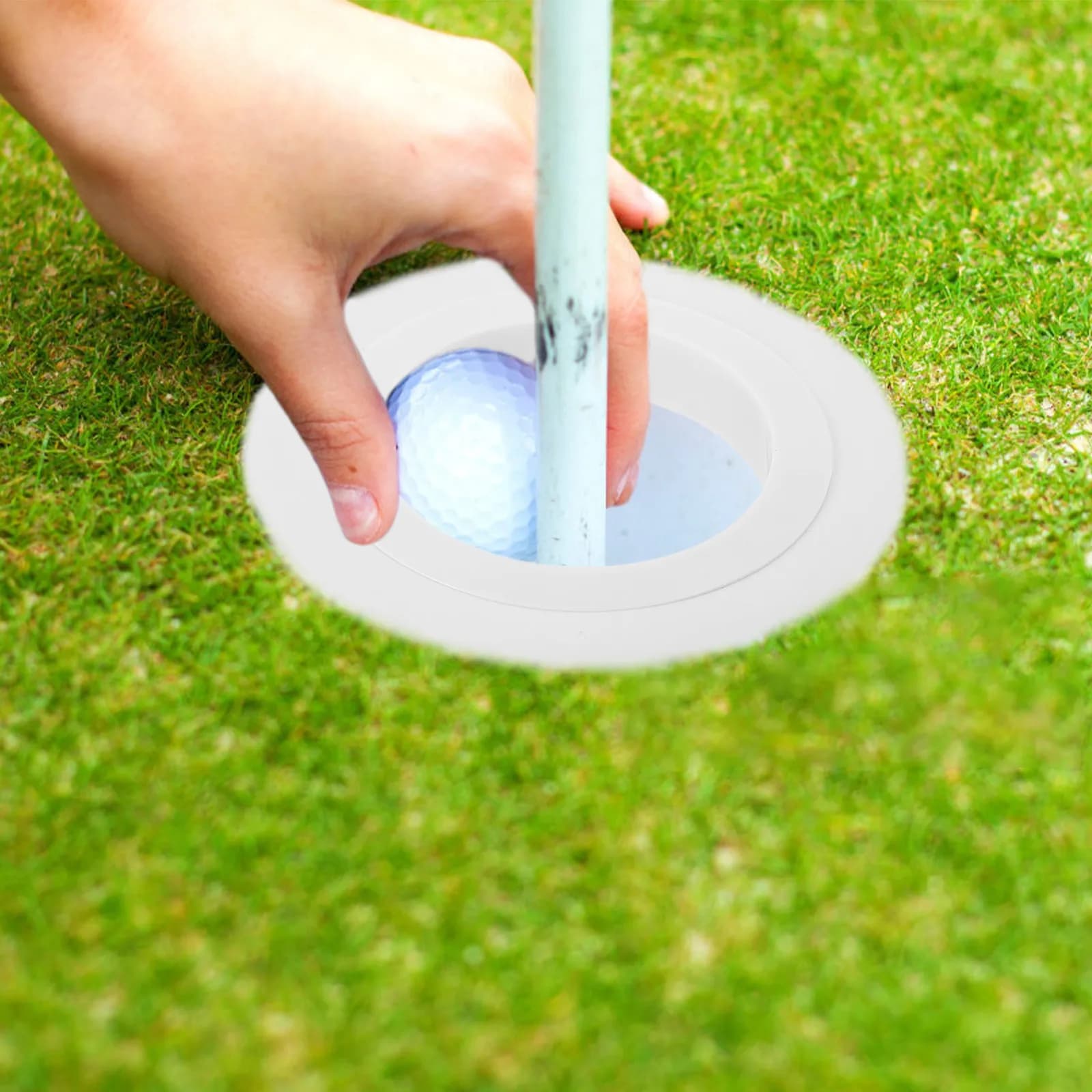 1Set Golf Hole Cup Ring Professional Golf Training Tool Thickened Putting Cup Ring for Indoor Outdoor Practice Aid Green Hole