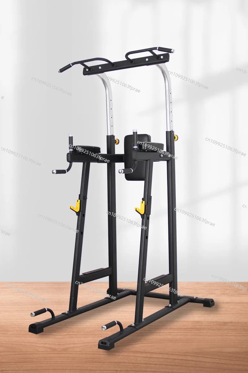 Adjustable parallel and horizontal bars for domestic tractions, multifunctional floor fitness equipment.