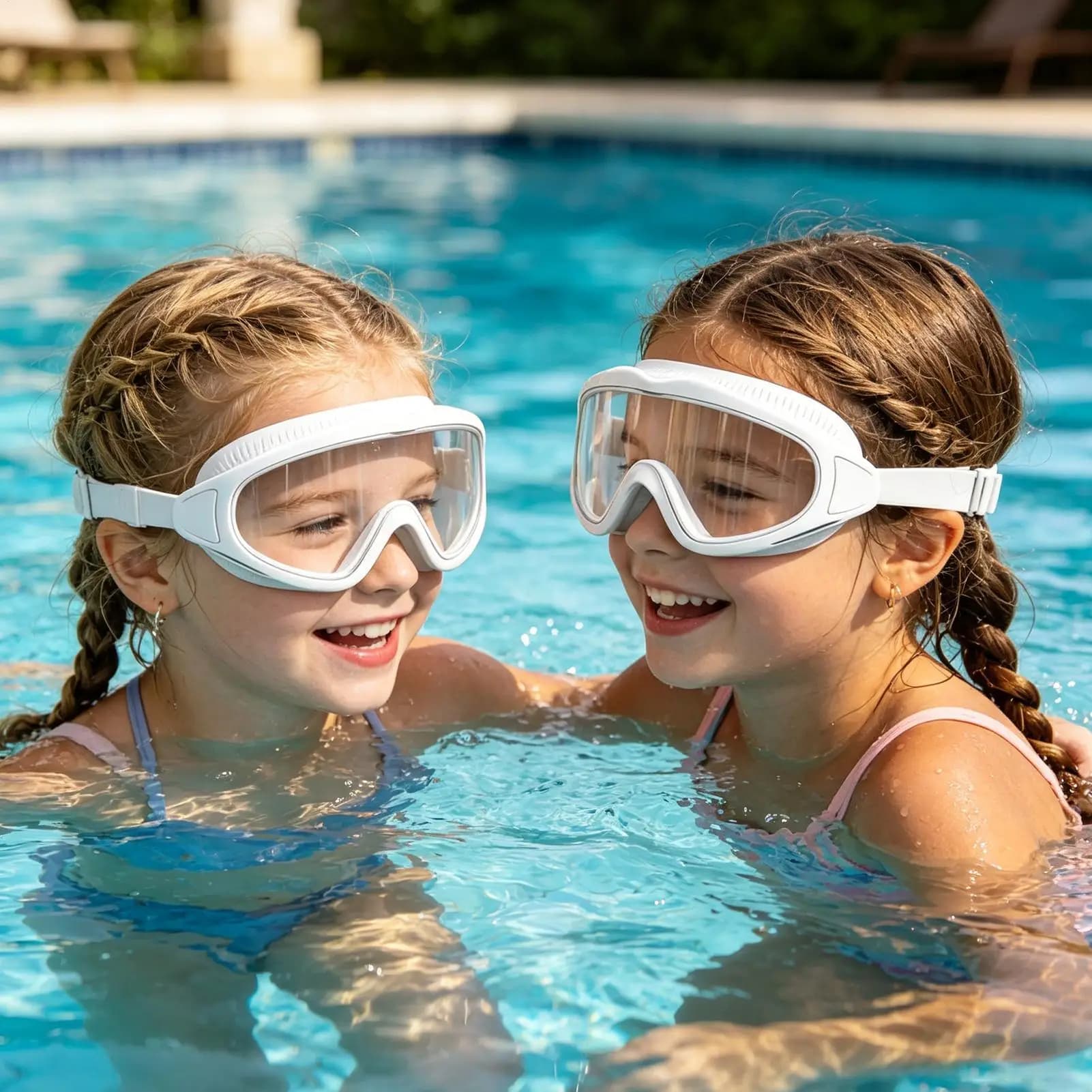 Occhialini da nuoto per bambini dai 3 ai 14 anni, occhiali da piscina per bambini, occhialini da spiaggia per immersioni, vacanze estive, campeggio all'aperto