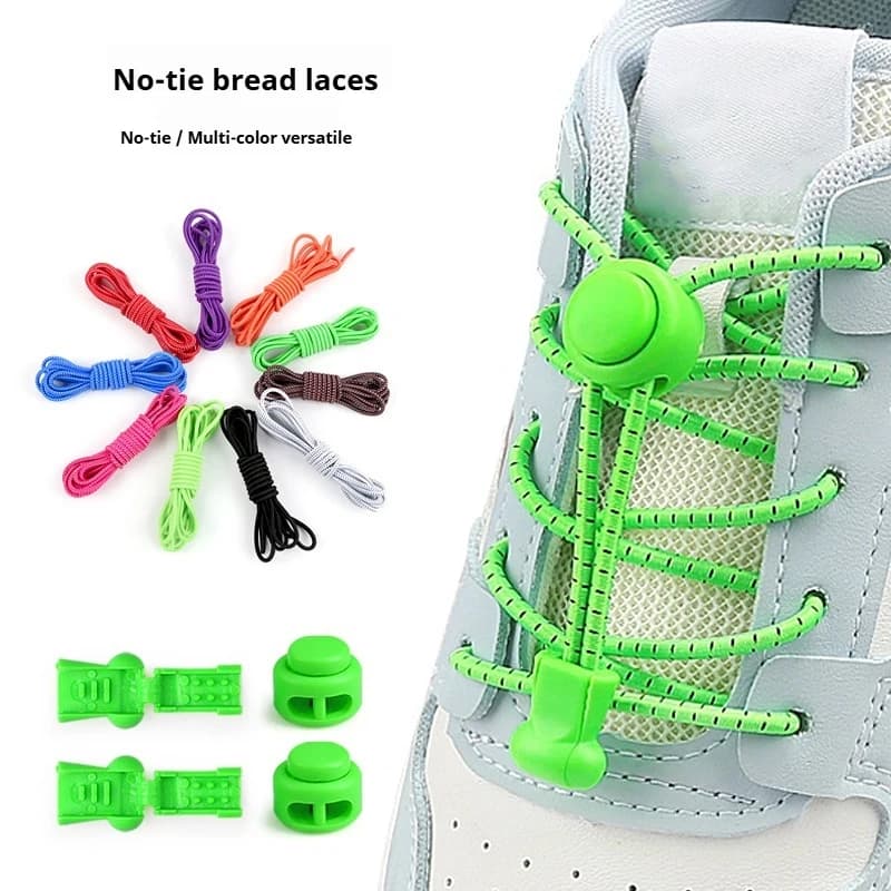 1Pair/3Pair Elastic Shoelaces Sneakers no tie Shoe laces Round Tennis Lazy Laces Without ties unisex Adult Kids shoe accessories