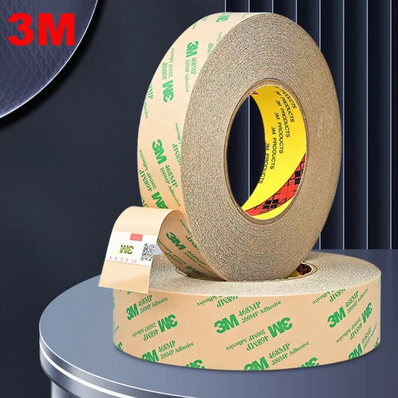 Nastro biadesivo 3M 467MP Nastro trasparente spesso 0,05 mm Targhetta resistente alle alte temperature Nastro biadesivo in metallo elettronico