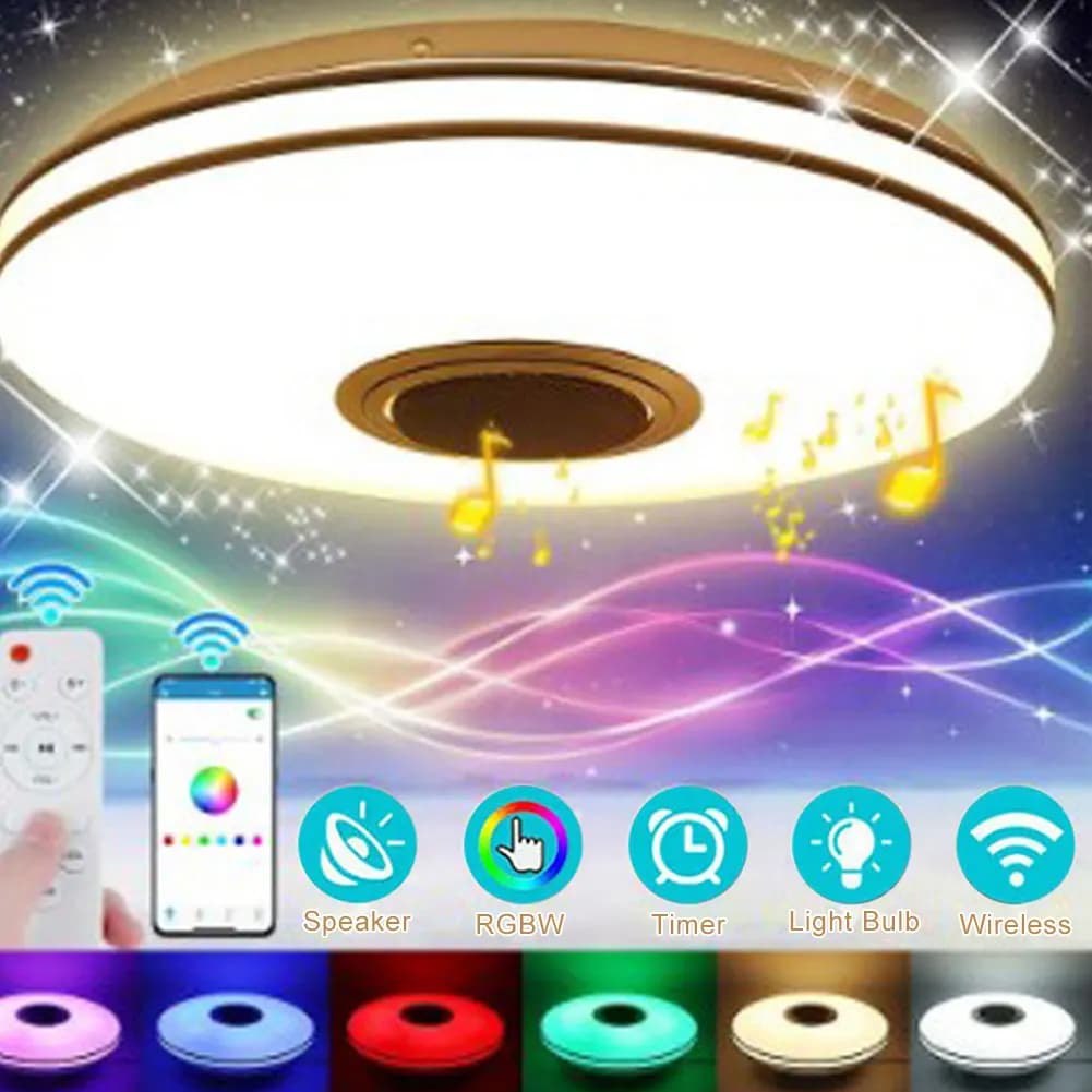 Lampada da Soffitto LED RGB con Controllo APP, Compatibile Bluetooth, Moderna e Dimmerabile, per Decorazione Casa e Camera dei Bambini