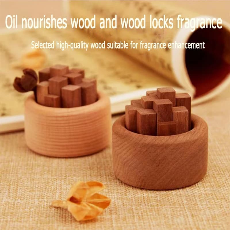 Diffusore di oli essenziali diffusore di profumo domestico Espansore Bottiglia di diffusore di canna in legno di faggio Eco-Friendly Aroma senza fuoco Aromaterapia