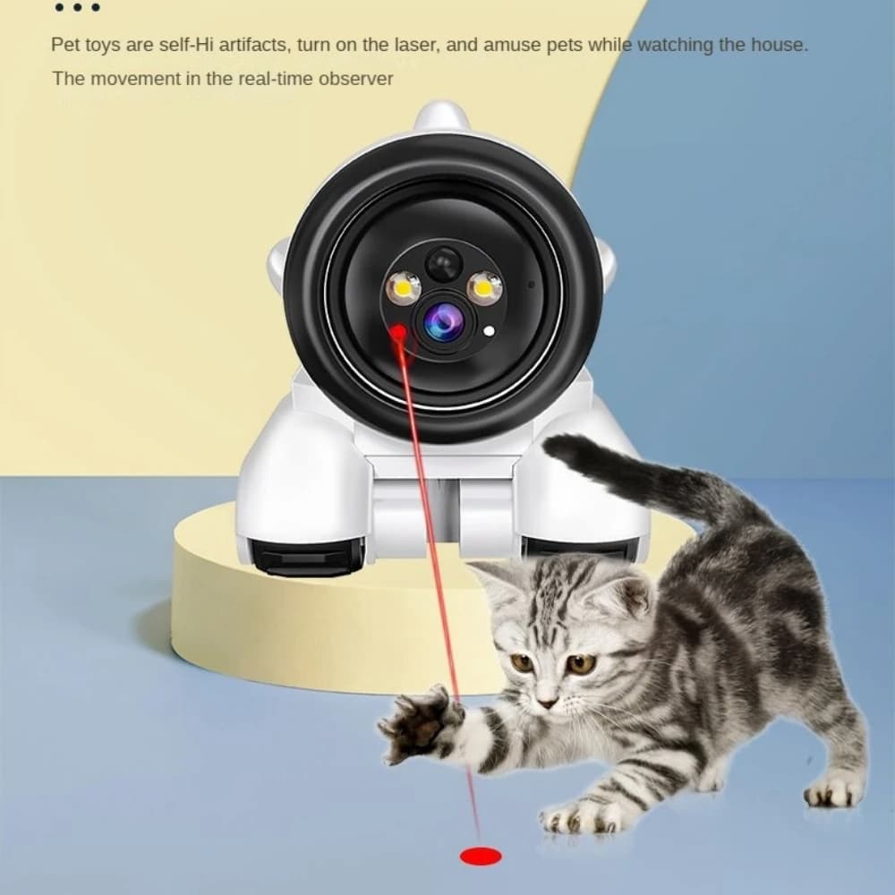 NCZOBOE Telecamera di Sicurezza Domestica Intelligente con Audio Bidirezionale, PTZ, Doppia Lente, Visione Notturna a Colori, Monitor per Bambini e Animali Domestici