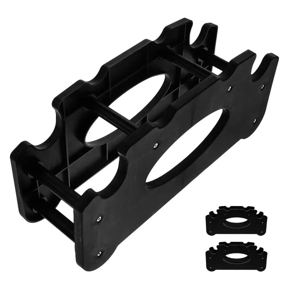 Set di 3 Supporti per Manubri Salvaspazio, Smontabili, Multi-Livello, Organizzatore per Pesi da Palestra Domestica, Resistente