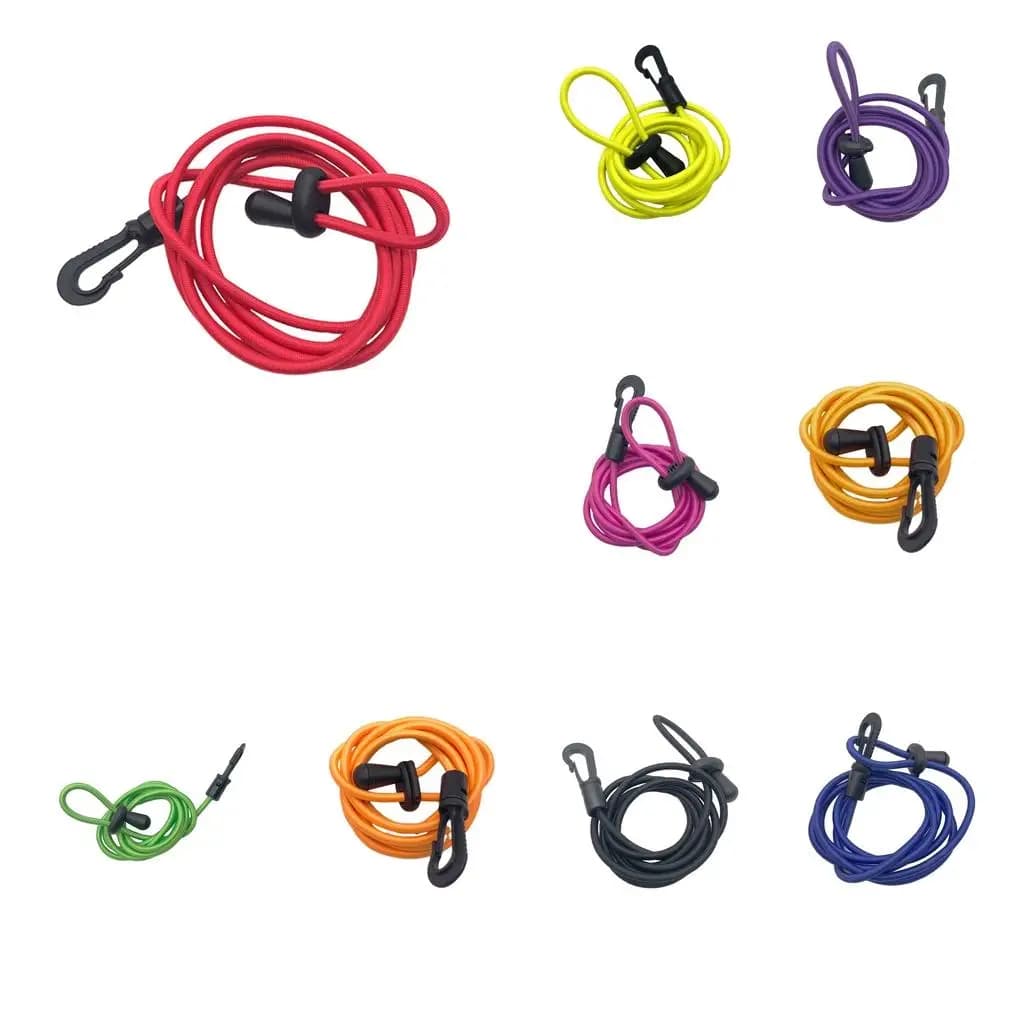 Corda Elastica Riflettente di Sicurezza in Lattice per Canoa, Kayak e Canna da Pesca